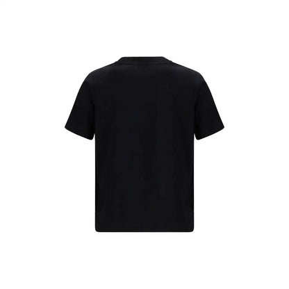 Burberry black cotton t-shirt med kortærmet crew neck