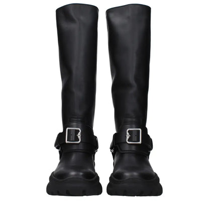 Burberry Black Leather Boots
