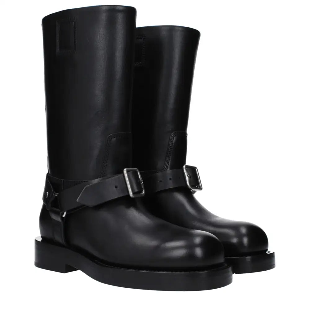 Burberry Black Leather Boots