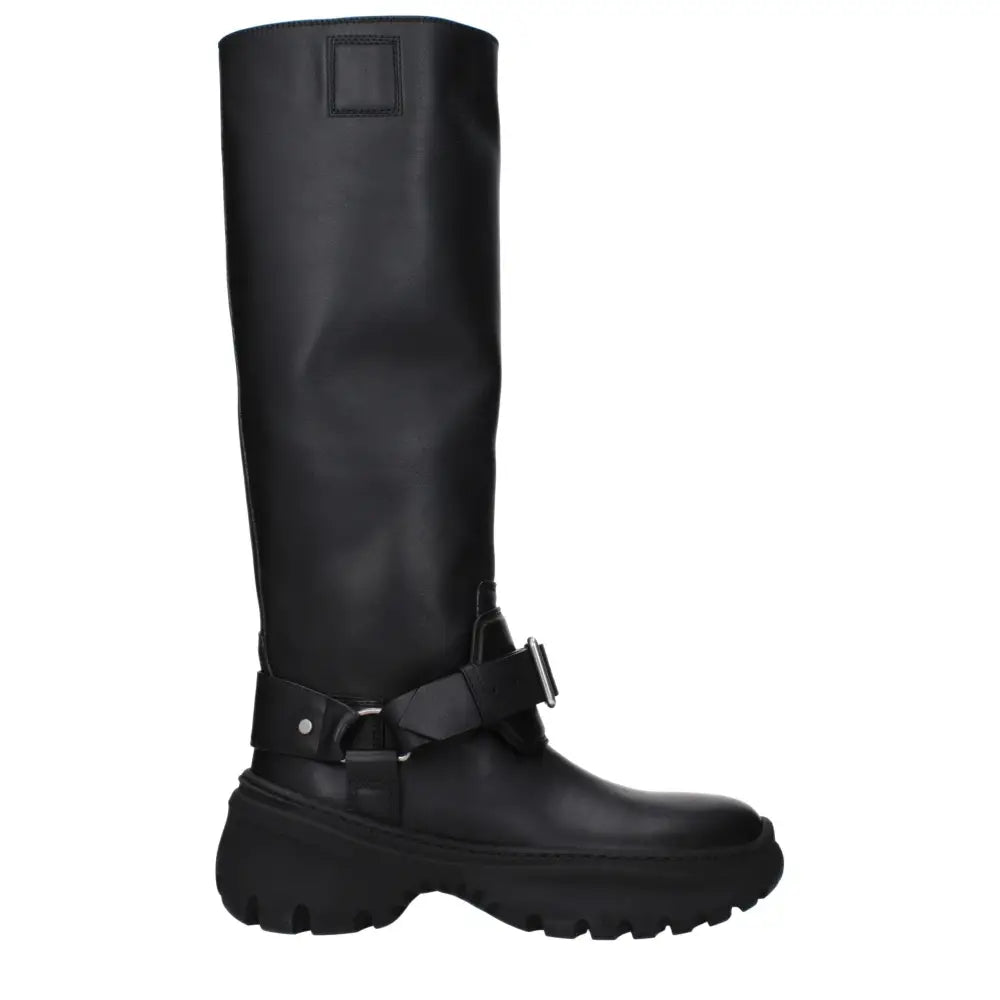 Burberry Black Leather Boots