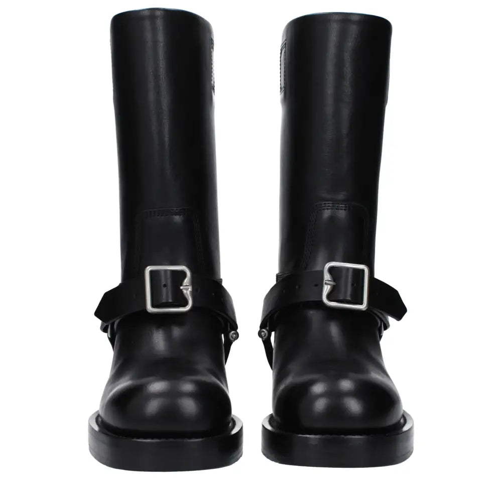 Burberry Black Leather Boots