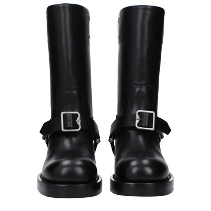 Burberry Black Leather Boots