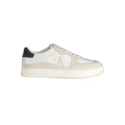 Calvin Klein White Leather Men Sneakers - 40 - Sneakers
