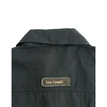 Cavalli Gray button down shirt