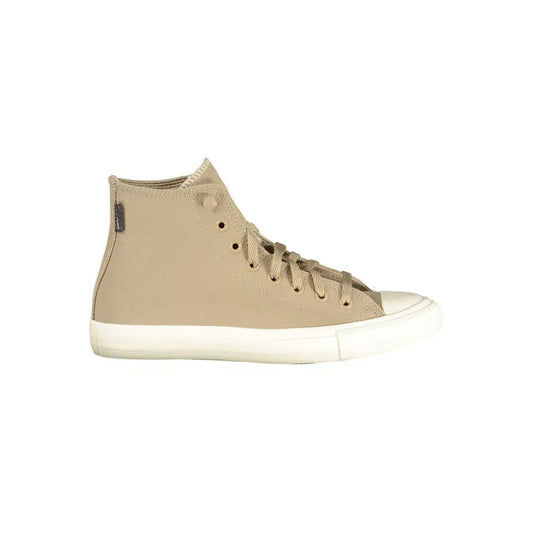 Converse Beige Leather Unisex Sneakers - Sneakers