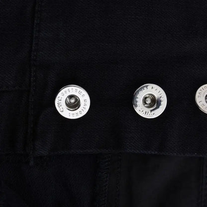 Costume National Black Cotton Slim Fit Cropped Jeans