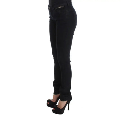 Costume National Black Cotton Slim Fit Denim Jeans