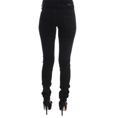 Costume National Black Cotton Slim Fit Denim Jeans