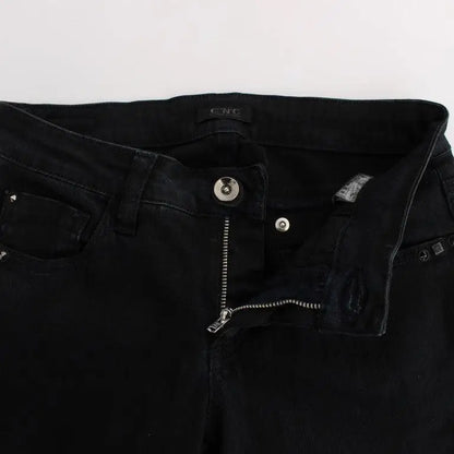 Costume National Black Cotton Slim Fit Denim Jeans
