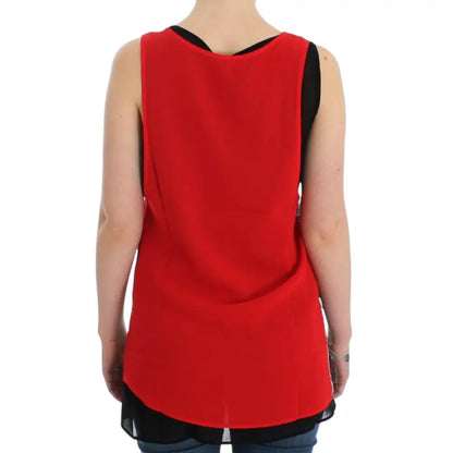 Costume National Black sleeveless top