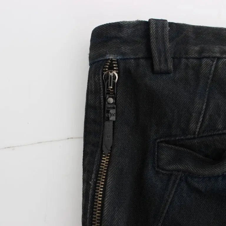 Costume National Blue Cotton Slim Pants Denim Jeans