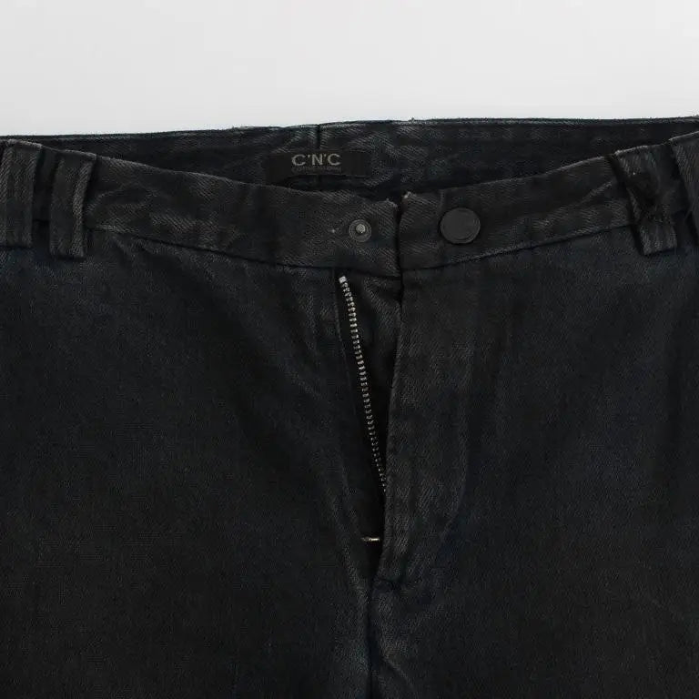 Costume National Blue Cotton Slim Pants Denim Jeans