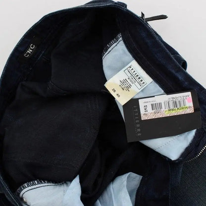 Costume National Blue Wash Cotton Slim Fit Skinny Jeans