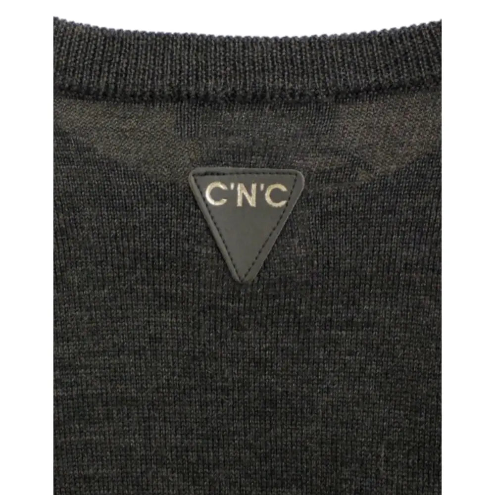 Costume National Gray crewneck pullover sweater