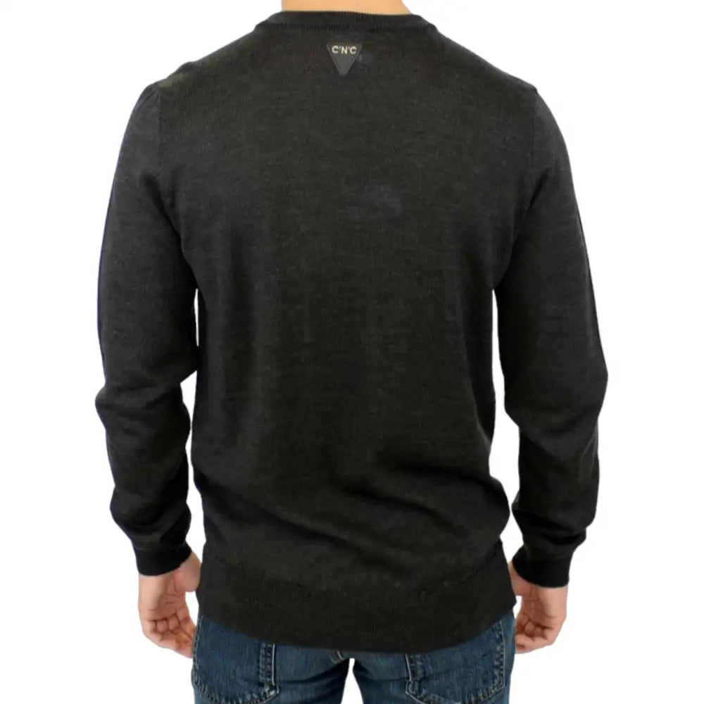 Costume National Gray crewneck pullover sweater