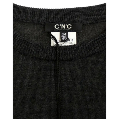 Costume National Gray crewneck pullover sweater