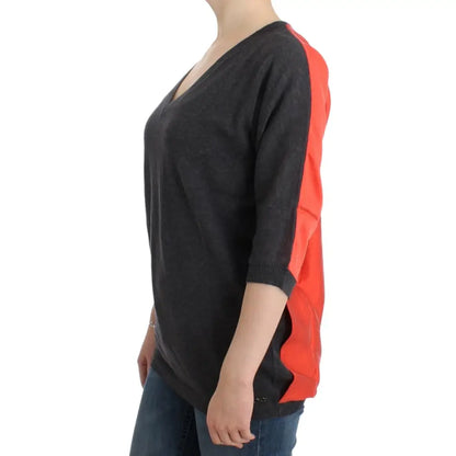 Costume National Gray short sleeved sweater