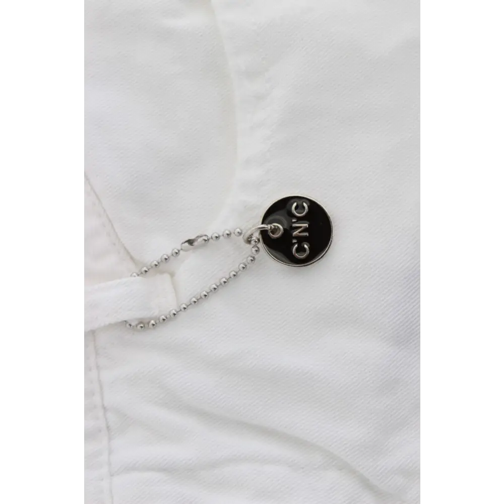 Costume National White Cotton Slim Fit Denim Bootcut Jeans - W26 - Jeans