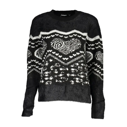 Desigual Black Polyester Sweater - Sweaters