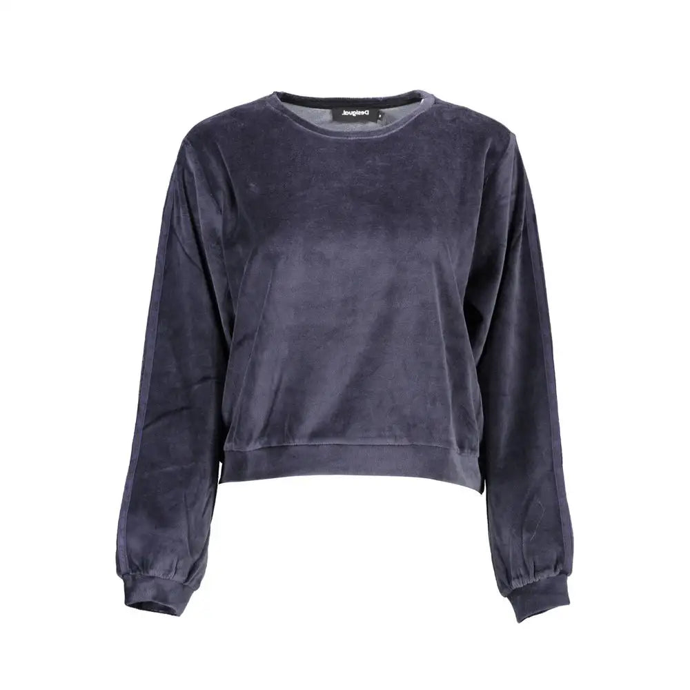 Desigual Blue Cotton Women Sweater - Sweaters