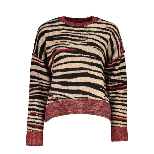 Desigual røde stofbluse med zebra mønster, 100% original brand