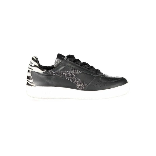 Diadora Black Leather Womens Sneakers - Sneakers