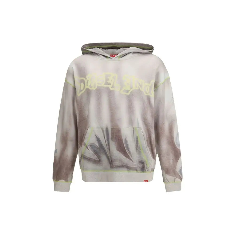Diesel Gray Cotton Sweatshirt - Sweatshirts