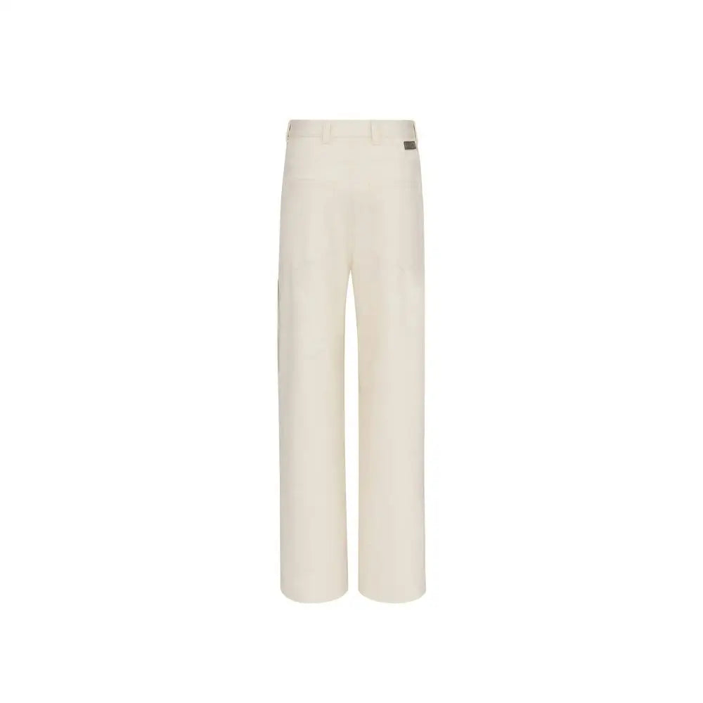 Hvide cashmere chino bukser fra Dior i elegant, minimalistisk design