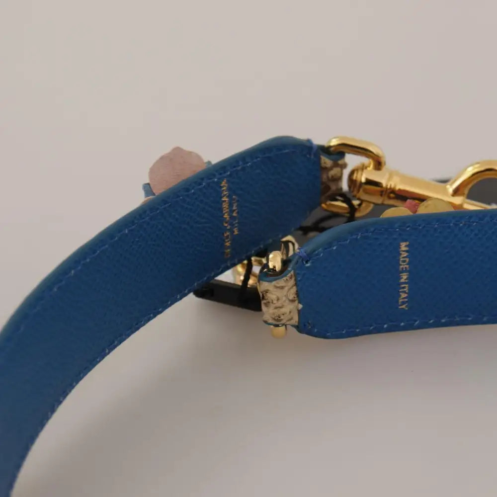 Dolce & Gabbana Beige Python Læder Floral Studded Skulder Strap