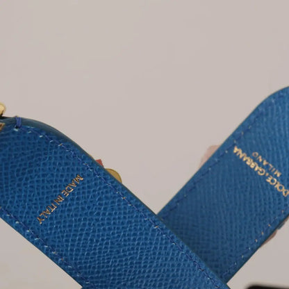 Dolce & Gabbana Beige Python Læder Floral Studded Skulder Strap