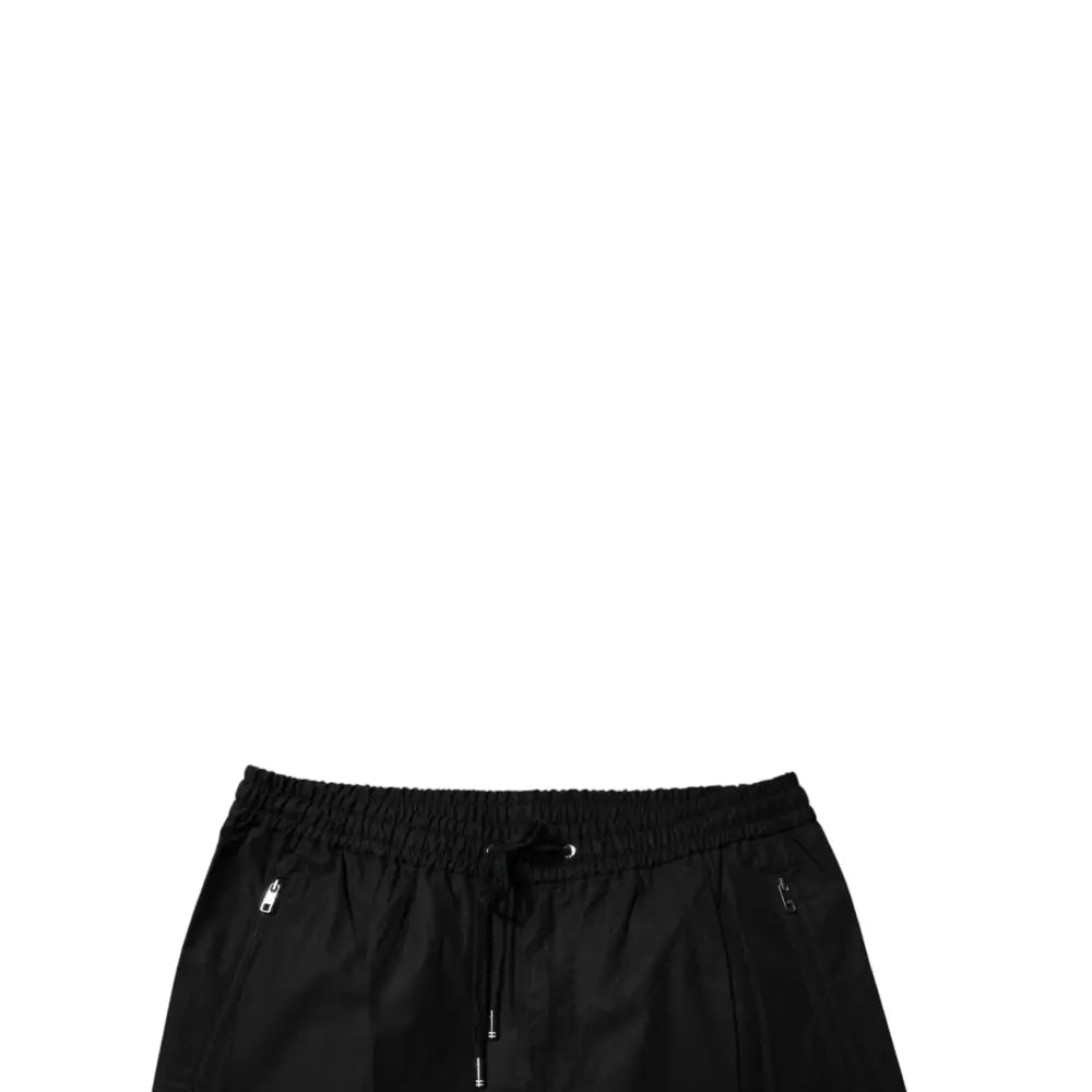 Dolce & Gabbana Black Cotton Men Jogger Sweatpants Pants