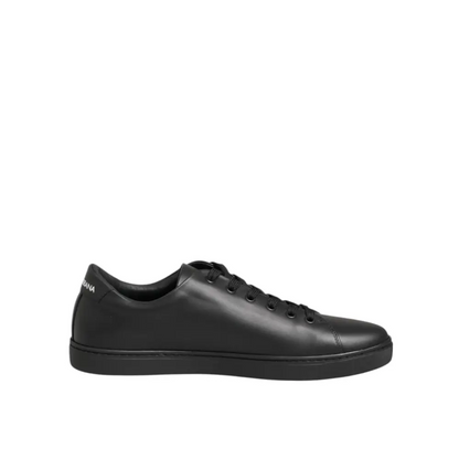 Dolce & Gabbana gabbana black leather crystal heart sneaker bagside