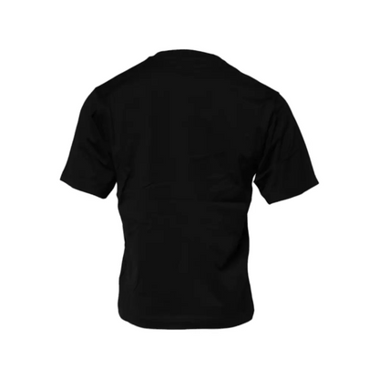 Sort Dolce & Gabbana sort sort med logo patch i crew neck design