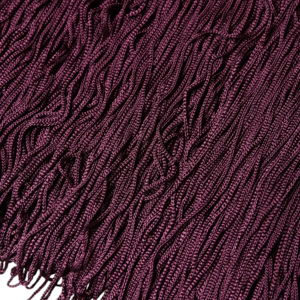 Dolce & Gabbana Black Silk Polka Dot Vneck Tassel Midi Dress