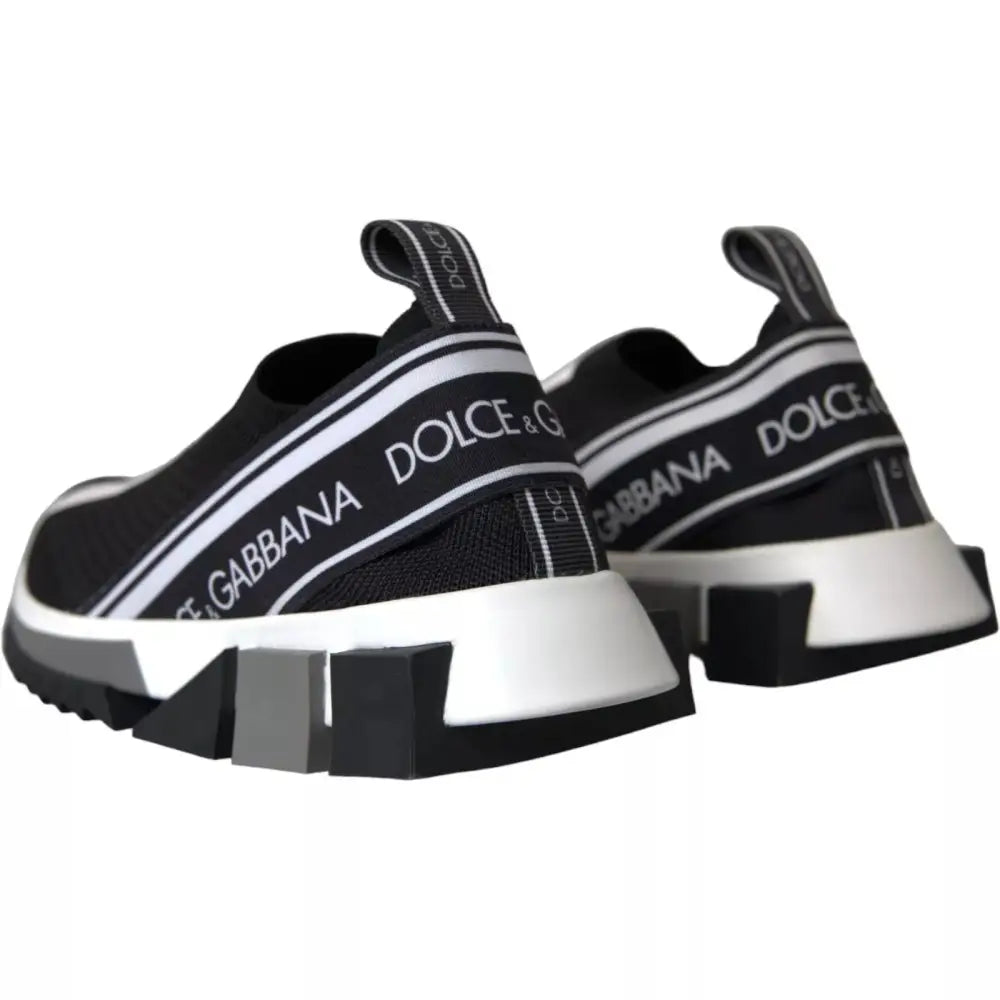Dolce & Gabbana gabbana black white slip on Sorrento sneakers bagside