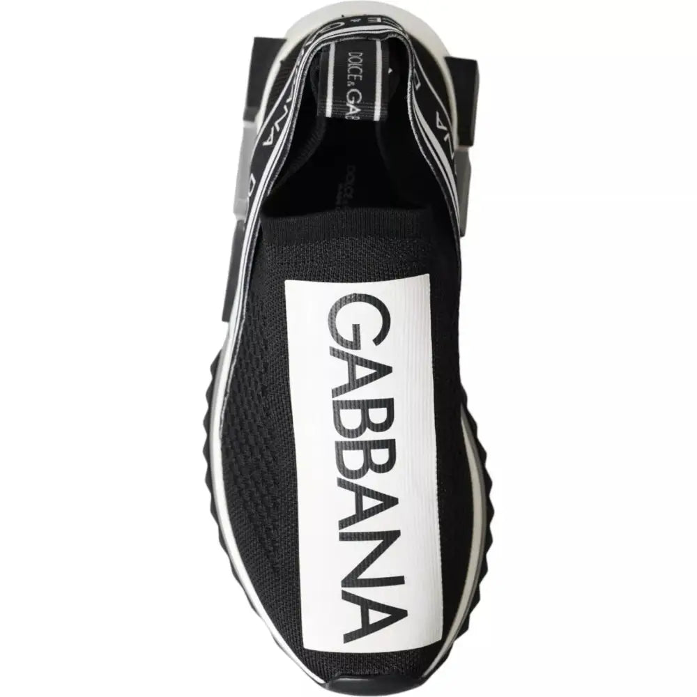 Dolce & Gabbana gabbana black white slip on Sorrento sneakers bagside
