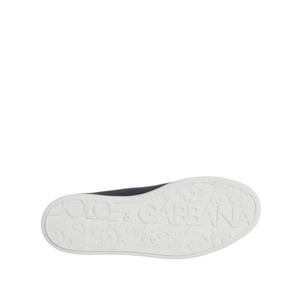 Dolce & Gabbana Blue Low Top Men Saint Tropez Sneakers Shoes