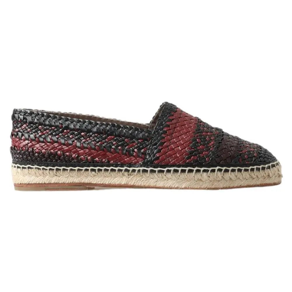 Dolce & Gabbana Elegant Woven Leather Espadrilles