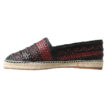 Dolce & Gabbana Elegant Woven Leather Espadrilles