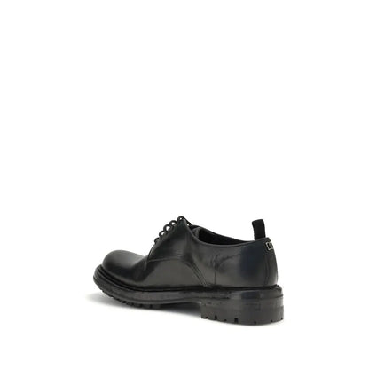 Dolce & Gabbana sorte læder lace-up shoes med chunky gummisål. 100% originale brands