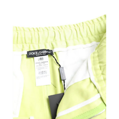 Dolce & Gabbana Light Grøn Bomuld Herre Cargo Bermuda Shorts