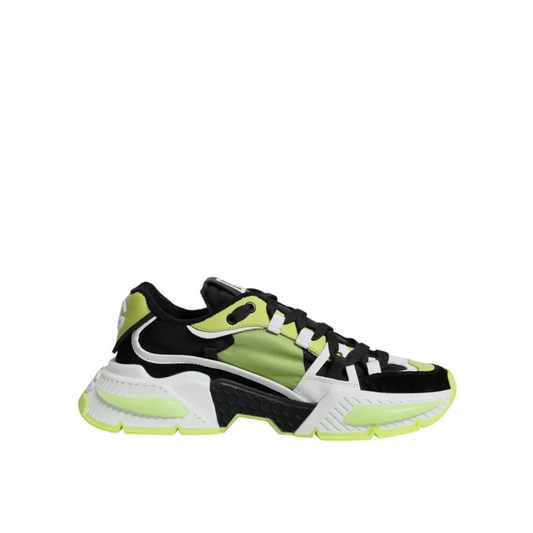 Vibrant Dolce & Gabbana multicolor Airmaster low top sneaker i neon grøn og sort