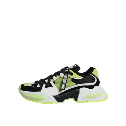 Dolce & Gabbana Gabbana multicolor Airmaster low top sneakers i sort, sort-hvid og neon grøn