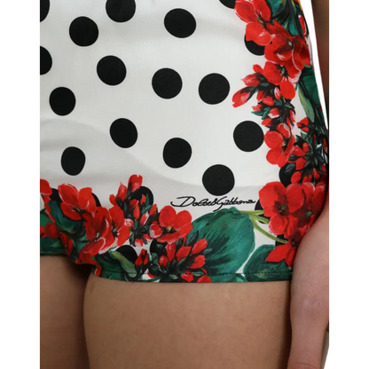Dolce & Gabbana multicolor floral polka dot hot pants shorts