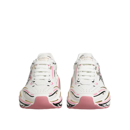Dolce & Gabbana Multicolor Hand Painted DAYMASTER Sneakers Shoes