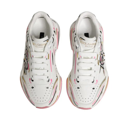 Dolce & Gabbana Multicolor Hand Painted DAYMASTER Sneakers Shoes