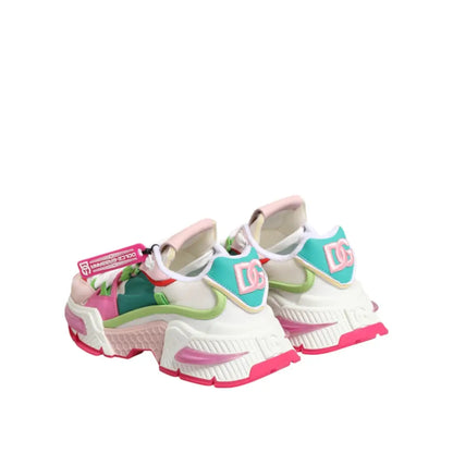 Dolce & Gabbana Multicolor Leather Airmaster Low Top Sneakers Shoes