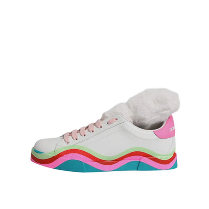Dolce & Gabbana Multicolor Low Top Trainers Sneakers Shoes