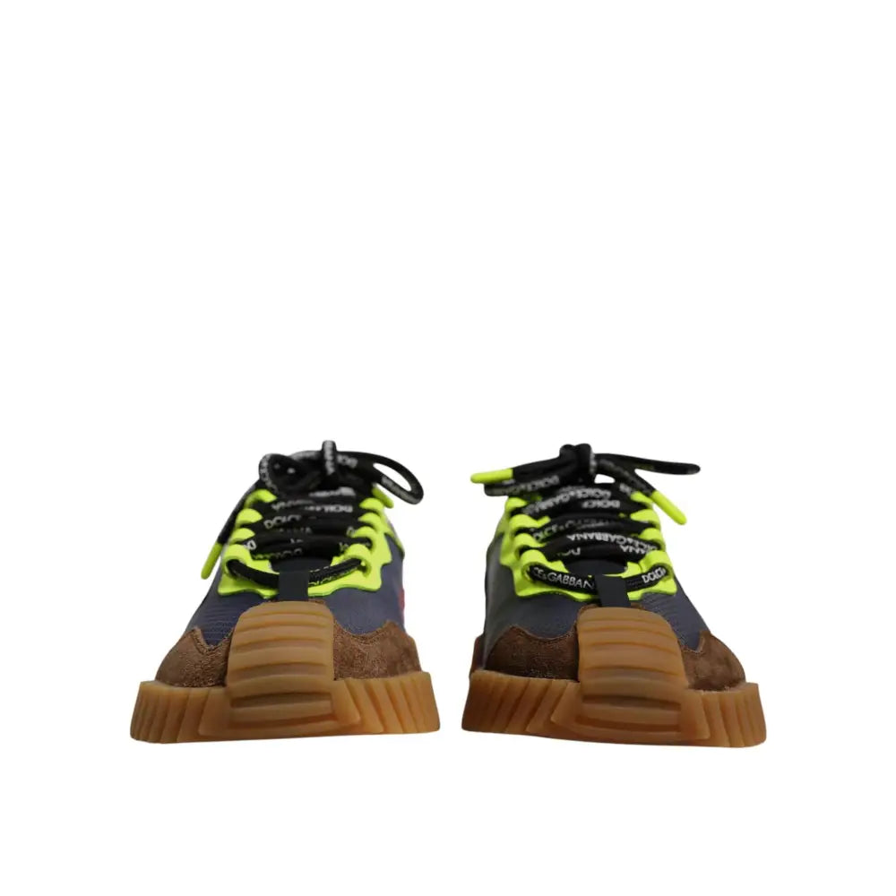 Dolce & Gabbana Multicolor Nylon Low Top NS1 Sneakers Shoes