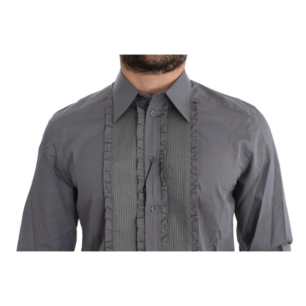 Dolce & Gabbana Purple Torero GOLD Slim Fit Dress Shirt